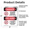 Signmission No Cell Phone Use In Area Bilingual, 3.5 in W x Rectangle, Vinyl Decal OS-2PACK-DS-D-35-VS-1736 - alternate 4